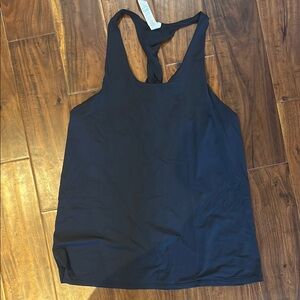 ALO Yoga Black Backless Tank Top